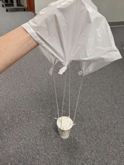 egg drop test parachute|egg drop project calculations.